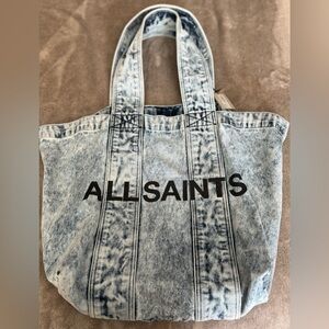 AllSaints Izzy Denim Tote